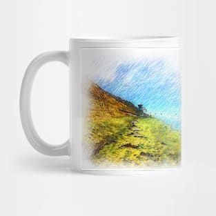 Lonely Life Guard Station On The Coast Mug